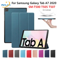Tablet Case for Samsung Galaxy Tab A7 2020 Case Magnetic Smart Stand Cover for Samsung Tab A7 10.4" SM-T500 SM-T505+Film+Stylus