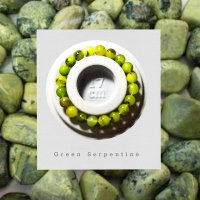Gelang Batu Green Serpentine