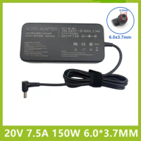 20V 7.5A 150W ADP-150CH B 6.0x3.7mm AC Adapter Laptop Charger For Asus Rog G531GT G731GT FX505 FX505GT FX705GT FX705DT FX705DU
