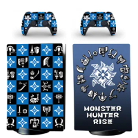 Monster Hunter Rise PS5 Digital Edition Skin Sticker Decal Cover for PlayStation 5 Console and 2 Controllers PS5 Skin Sticker