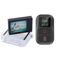 New Smart Remote Control For GoPro Hero 7 6 5 4 Session Accessories +Go Pro LCD Display BacPac Screen For GoPro 4 3+ 3 Black