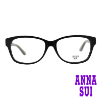 【ANNA SUI 安娜蘇】日系線條花語造型光學眼鏡-黑(AS586-001)
