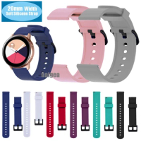 20mm Silicone Watch Strap Band For Samsung Galaxy Watch 6 40mm 44mm / Watch6 Classic 43mm 47mm / Watch4 / Watch5 / Active 2