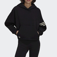 Adidas Hoodie [HT8847] 女 連帽 上衣 運動 休閒 寬鬆 柔軟 袋鼠口袋 國際版 黑
