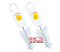 黃色小鴨GT-83435奶嘴刷(2入裝)可清潔奶嘴、奶瓶蓋、螺牙、細小配件~方便實用