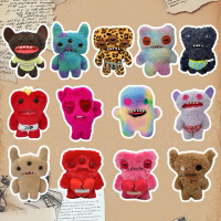 Mainan Funky Tooth Valentine's Raksasa Comel Hodoh dengan Hati Edisi Terhad Mainan Melegakan Tekanan