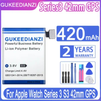 GUKEEDIANZI Replacement Battery Series1 Series2 Series3 for Apple Watch iWatch Series 1 2 3 S1 S2 S3 38mm 42mm GPS LTE Batterij