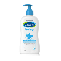 舒特膚 嬰兒溫和潔膚二合一沐浴露洗髮水（藍色）400ml （EXP 2027年） 