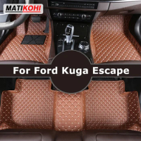 MATIKOHI Custom Car Floor Mats For Ford Kuga Escape 2012-2023 Auto Carpets Foot Coche Accessorie