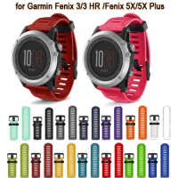 26mm Width Outdoor Sport Silicone Watchband For Garmin Fenix 3 26mm Watch Strap with tools Wristband for Garmin Fenix 3HR Belt