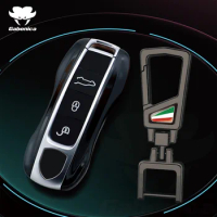 ABS Car Key Case Cover For Porsche Cayenne 958 911 Lepin 996 Macan Boxster Panamera 997 944 924 Panamera 718 971 9YA Keychain