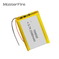 Wholesale 104050 3.7V 2500mah Rechargeable Lithium Polymer Battery for Bluetooth Headset Camera LED Light Airplane Recorder Cell