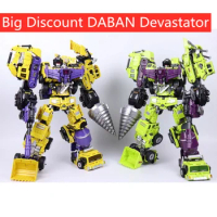 Big Discounts DABAN Transformation Devastator Scrapper Hook Mixmaster Scavenger Bonecrusher Long Haul 6IN1 Action Figure Robot