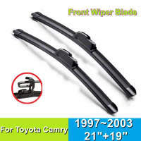 Front Wiper Blade For Toyota Camry 21"+19" Car Windshield Windscreen 1997 1998 1999 2000 2001 2002 2003