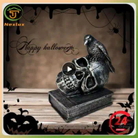 Skull Book Home Furnishings Skull High Quality Material Easy To Clean Easy To Store Widely Used Home Decor Crafts Resin Book