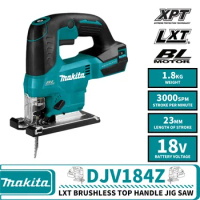 Original Makita Brushless Cordless Top Handle Jig Saw DJV184Z 18V LXT Lithium Saw Renovation Team Power Tools Wood