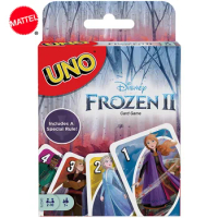 Mattel UNO: Frozen Family Funny Entertainment Board Game Fun Poker Playing Cards Gift Box Uno Card Game