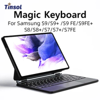 Backlight Magic Keyboard for Samsung Galaxy Tab S9 S9+ S8 S8+ S7+ S7 FE + 11 12.4 inch android Tablet Smart Cover Portuguese