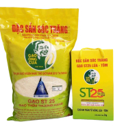 Compo GẠO ÔNG CUA ST25 túi 5kg + ST25 LÚA TÔM 2KG HÚT CHÂN KHÔNG. GẠO ÔNG CUA CHÍNH HÃNG