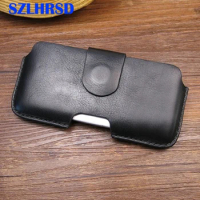 SZLHRSD For Huawei P10 P20 Pro Mate 9 Nova 2i Vintage Genuine Leather Belt Clip Bag Flip holster for Honor 10 Phone Cover Case