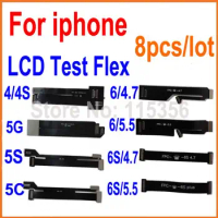 8pcs LCD Touch Screen Digitizer Lens Flex Extension Testing Tester Cable For iPhone 6S &amp; 6s plus 4 4s 5 5s 5c 6 6 Plus