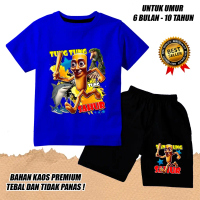 KATUN BOYS GIRLS SHORT SLEEVE SET CHILDREN'S TUNG TUNG TUNG SAHUR 3 ANOMALI HTM COTTON