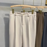 เสื้อวันเล่นสงกรานต์  เสื้อผ้าสงกรานต์คนอ้วนSmall suit pants for men Trendy style Spring and autumn 