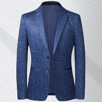[米蘭精品] 西裝外套休閒西服-都會風格子拼接春秋男外套74eb27