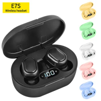 E7S TWS Wireless Bluetooth Headset with Mic LED Display Earbuds Noise Cancelling Bluetooth Earphones Stereo Wireless Headphones