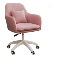 Modern Flannel Office Chairs for Office Furniture Comfortable Back Lift Swivel computer Chair Leisure Creative pink gaming chair