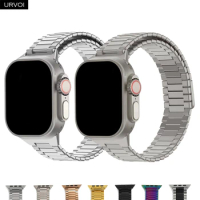 URVOI Titanium Band for Apple Watch Ultra 2 Series 9 8 7 6 SE 5 Stainless steel Magnet loop metal strap for iWatch Link bracelet