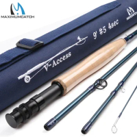 Maximumcatch 3/4/5/6/7/8/9/10/12wt 9FT Fly Fishing Rod Fast Action With Extra Hard Tube Carbon Fly Rod