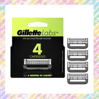 Gillette 吉列【4刀頭】Labs 極光系列 剃鬚刀頭 - 平行進口貨品