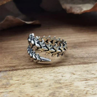 Fashion Punk Centipede Ring For Teen Gothic Vintage Winding Couple Opening Ring For Woman Party Gift Wholesale
