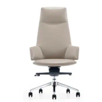 Leather boss chair reclining computer chair home modern minimalist conference chair designer office chair.