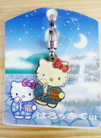 【震撼精品百貨】Hello Kitty 凱蒂貓 KITTY吊飾拉扣-溫泉 震撼日式精品百貨