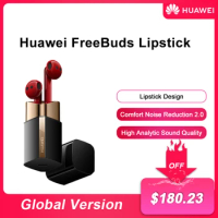 Huawei FreeBuds Lipstick Headphone Original High Resolution Sound Air-Like Comfort Open-Fit Active Noise Cancellation 2.0 Red
