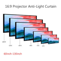 Screen 100 120 150 Inch ALR PET Grid Projection Screen for 4K Ultra Short Throw Projector Screens
