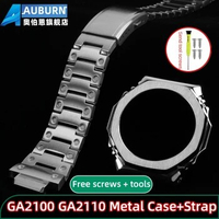GA2100 case strap For CasiOak metal strap G-SHOCK GA-2100 mod kit GA-2110 modified stainless steel watch chain 16mm watch band