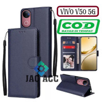 FLIP CASE HP PREMIUM UNTUK VIVO V50 5G LEATHER FLIP CASE HP PREMIUM UNTUK VIVO V50 5G