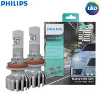 Philips LED H11 Ultinon Pro5000 Car Lamps LED Auto Bulb 5800K White +160% More Bright Headlight 15W PGJ19-2 11362U50CWX2, Pair