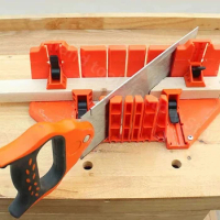 Wood Cutting Clamping Miter Box 0/22.5/45/90 Degree Saw Guide Angle Tool Multi-angle Jig Kit DIY Tools ABS Saw Cabinet
