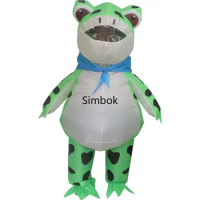 New Frog Inflatable Costume Funny Blow Up Suit Party Clothing Fancy Dress for Adult Cartoon Doll Inflatable Clothing