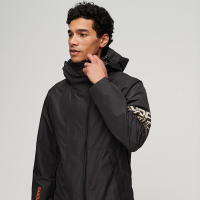 SUPERDRY 男裝 長袖外套 防風防潑水外套 Yachter Windbreaker 黑 經典三層拉鍊