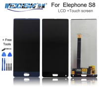 6.0"For Elephone S8 LCD Display And Touch Screen Assembly Repair Parts +Tools +Adhesive For Elephone S8 Mobile Phone