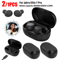 For Jabra Elite 7 Pro Earbuds Charger Case Type-C Port Wireless Charger Case Cradle Dock Charger Box Headset Charger Case