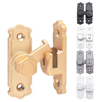 1 Set 90 180 darjah aluminium aloi togol selak gelongsor pintu kunci keselamatan pintu Bolt selak ku