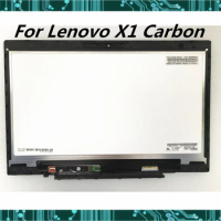 For Lenovo X1 Carbon Laptop LCD screen touch assembly LP140QH1-SPA2 2560x1440 Fully Tested