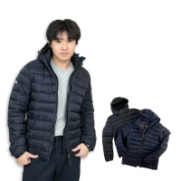 Superdry 極度乾燥 羽絨外套 化纖外套 男外套 科技棉 連帽 羽絨衣 單拉鍊 帽可拆(9325)