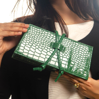 LOUI STUDIO tas buaya hijau tas selempang korea style local brand bag old money selempang wanita kec